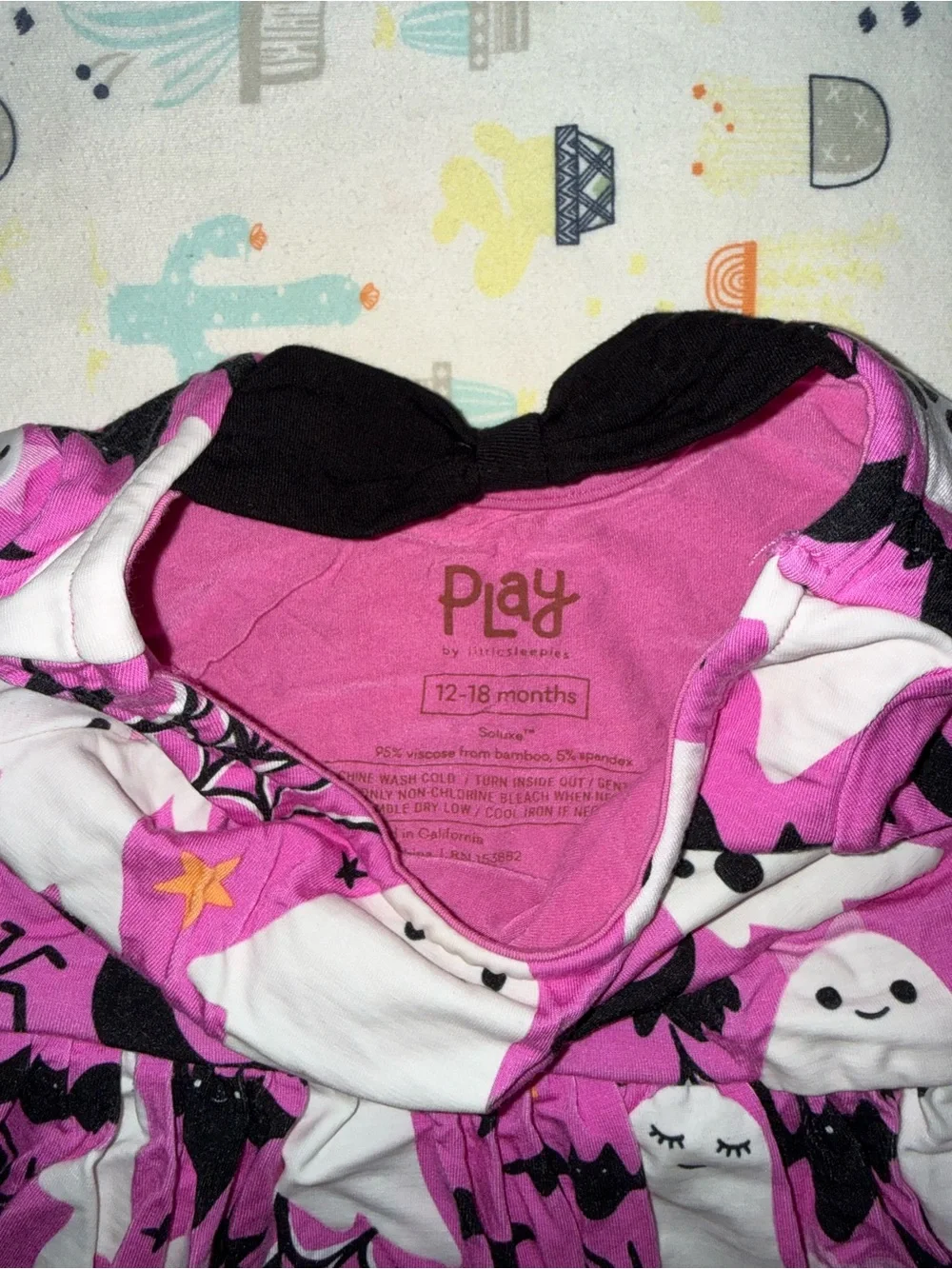 Little Sleepies Halloween glow in the dark dress